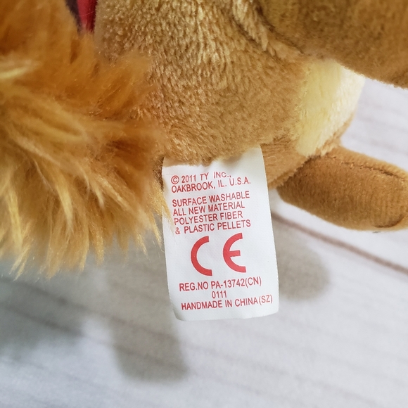 🌞SOLD🌞 TY Beanie Babies Alvin Chipmunk Plush Toy 6.5 Inch 2011 The Squeakquel - Picture 9 of 10